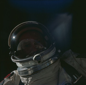 selfie ruimte buzz aldrin